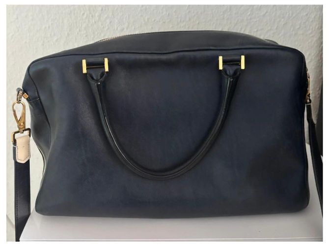 Tod's D Bag Borsa in pelle da donna Bianco Blu scuro - vista 5