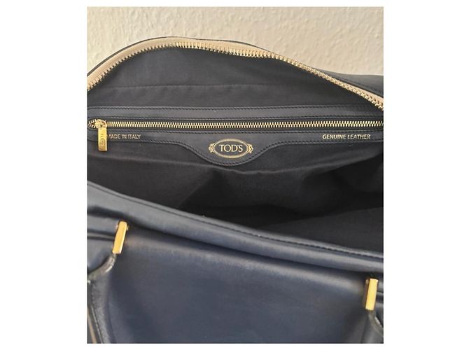 Tod's D Bag Borsa in pelle da donna Bianco Blu scuro - vista 9
