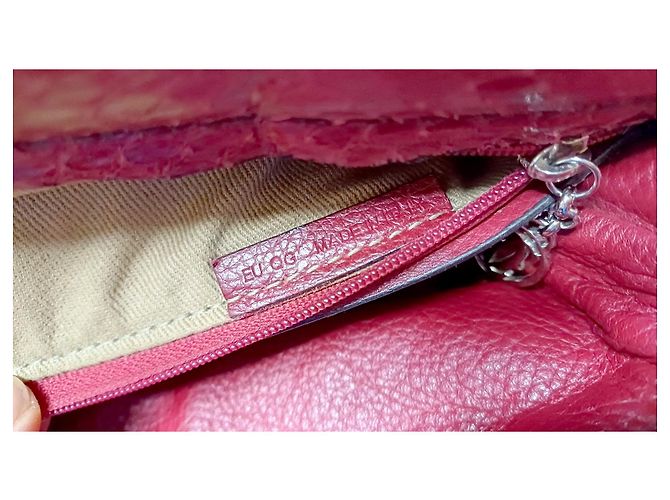 Cartier Marcello en cuir de python Rouge - vue 15