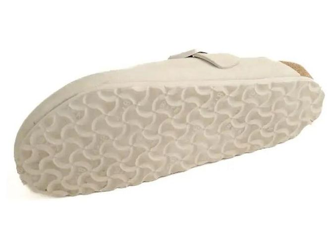 Birkenstock Mule in pelle grigia - vista 6