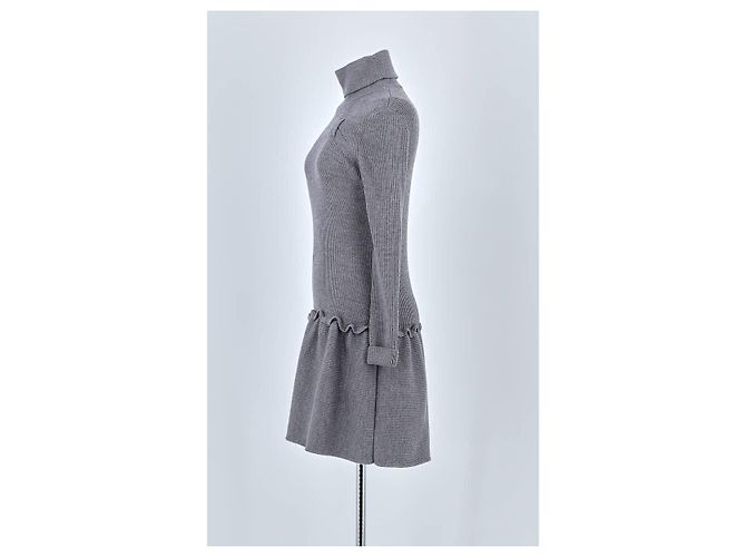 Valentino Graues Wollkleid - Ansicht 5