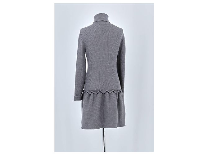 Valentino Graues Wollkleid - Ansicht 6