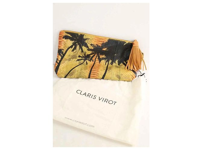 Claris Virot Clutch giallo - vista 5