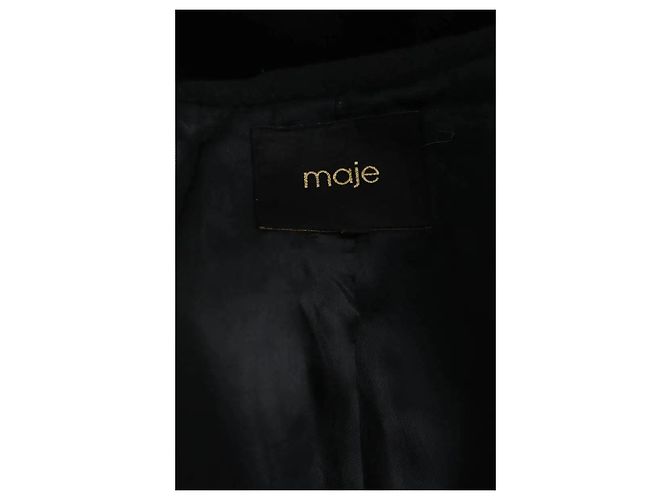 Maje Cappotto nero - vista 5
