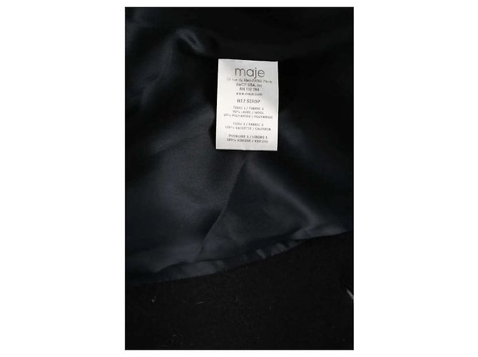 Maje Cappotto nero - vista 6