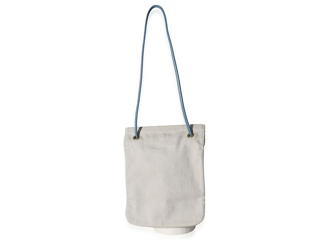 Hermès Bleu Jean Epsom Toile Ecru Aline Grooming PM Blu Beige - vista 2