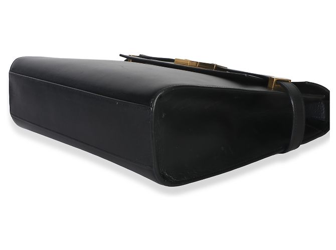 Borsa a spalla Manhattan media in pelle di vitello nera Saint Laurent Nero - vista 6