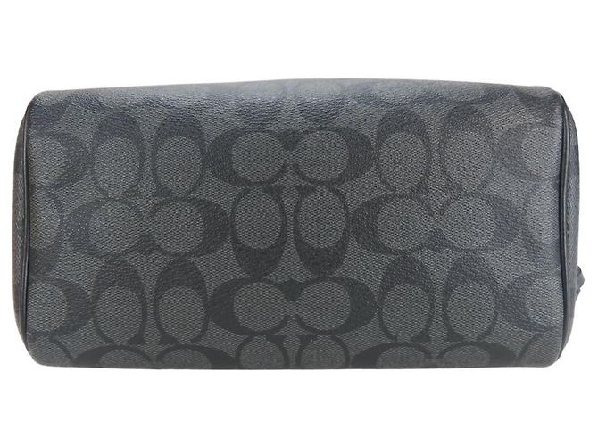 Borsa Mini Boston F32203 di Coach Marrone Nero - vista 4
