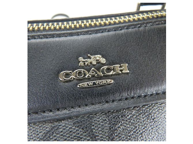 Borsa Mini Boston F32203 di Coach Marrone Nero - vista 5