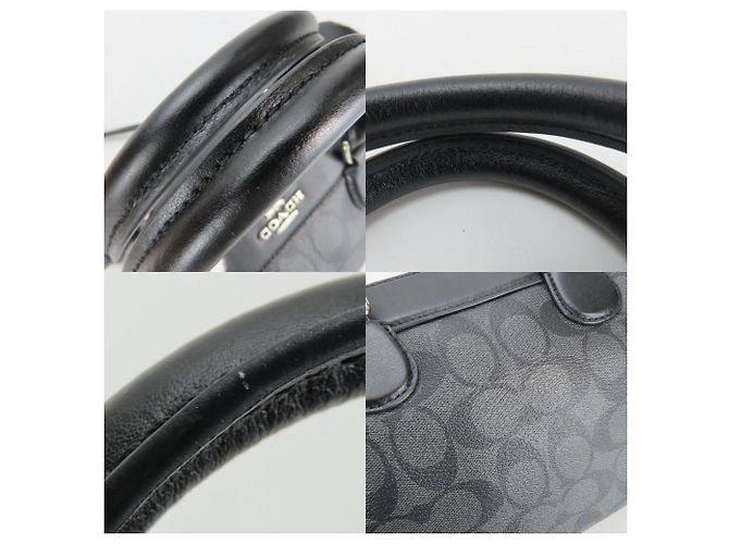 Borsa Mini Boston F32203 di Coach Marrone Nero - vista 6