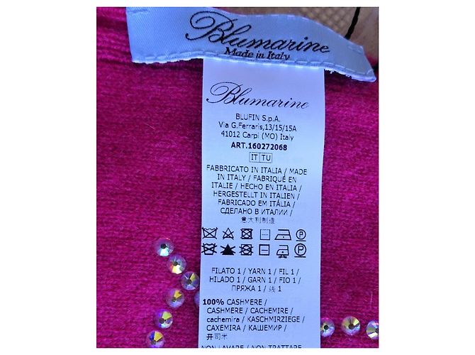 Blumarine scialle 100% Cashmere! Nuova! Rosa - vista 6