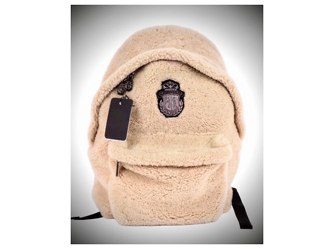 Zaino Fluffy Crest Billionaire Mr. Plutus Beige - vista 2