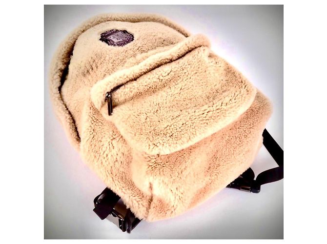 Zaino Fluffy Crest Billionaire Mr. Plutus Beige - vista 4