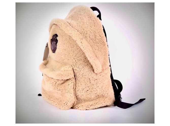 Zaino Fluffy Crest Billionaire Mr. Plutus Beige - vista 6