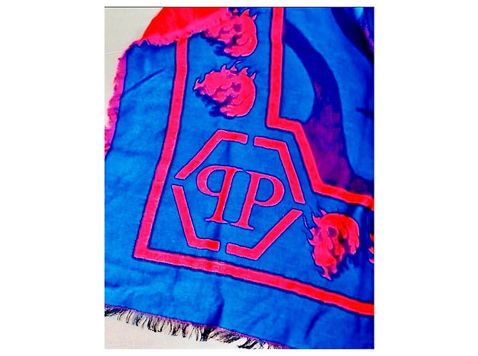 Sciarpa Philipp Plein con stampa teschio - vista 3