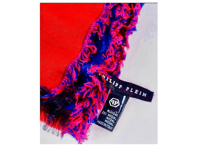 Sciarpa Philipp Plein con stampa teschio - vista 5