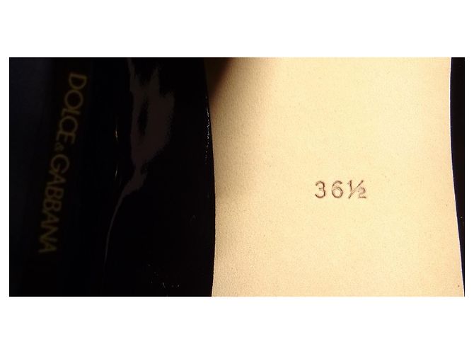 Dolce & Gabbana classiche scarpe in pelle modello Bellucci n: 36,5 Nero - vista 12