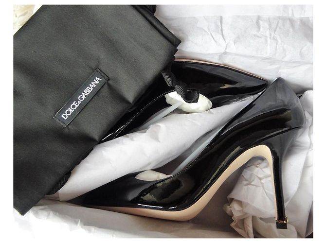 Dolce & Gabbana classiche scarpe in pelle modello Bellucci n: 36,5 Nero - vista 15