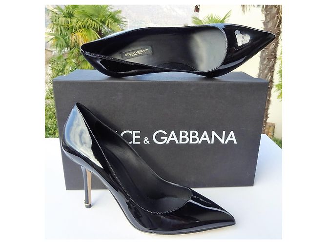 Dolce & Gabbana classiche scarpe in pelle modello Bellucci n: 36,5 Nero - vista 4