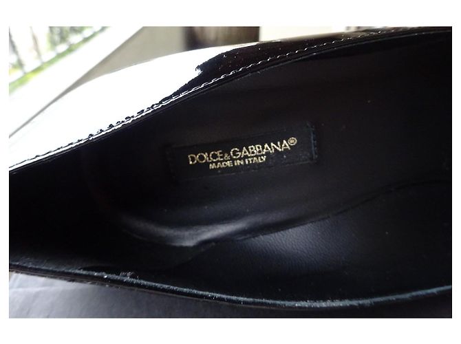 Dolce & Gabbana classiche scarpe in pelle modello Bellucci n: 36,5 Nero - vista 5