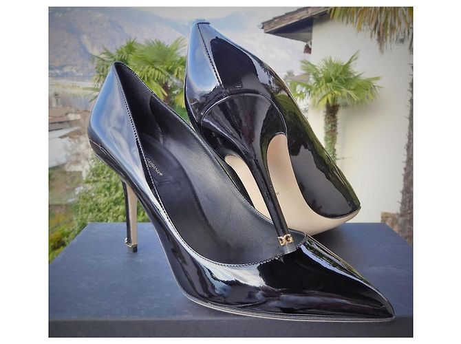 Dolce & Gabbana classiche scarpe in pelle modello Bellucci n: 36,5 Nero - vista 7