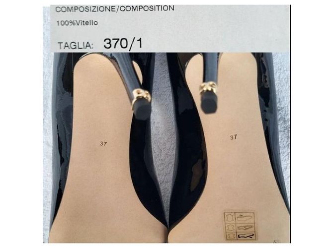 Dolce & Gabbana Neu! Lederschuhe Modell Bellucci Größe: 37 Schwarz - Ansicht 11