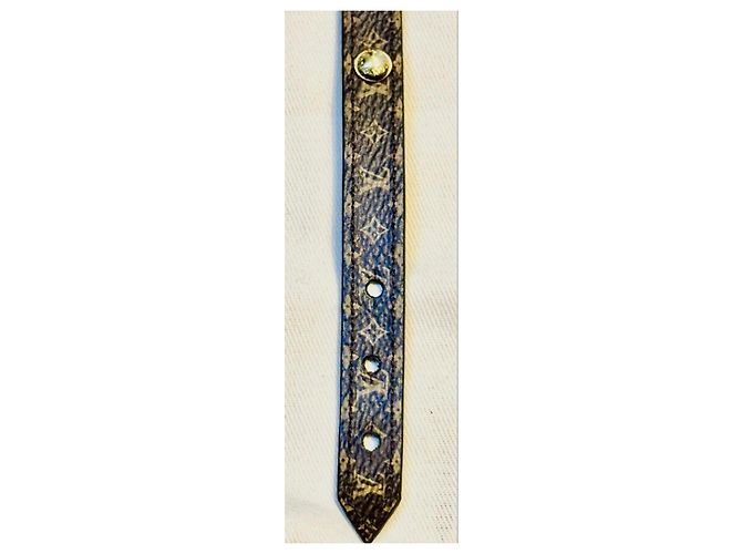 Pulsera Monogram Louis Vuitton Castaño Gold hardware - vista 15
