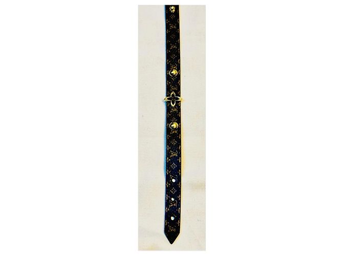 Pulsera Monogram Louis Vuitton Castaño Gold hardware - vista 16