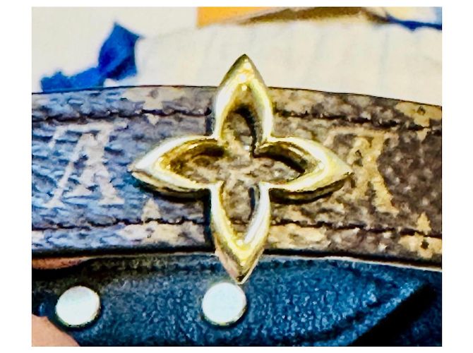 Pulsera Monogram Louis Vuitton Castaño Gold hardware - vista 2
