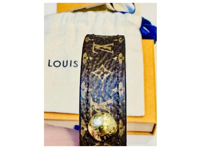 Pulsera Monogram Louis Vuitton Castaño Gold hardware - vista 5
