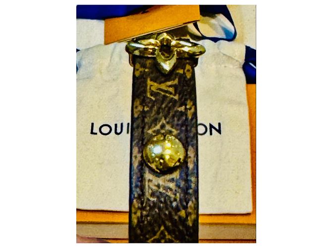 Pulsera Monogram Louis Vuitton Castaño Gold hardware - vista 7