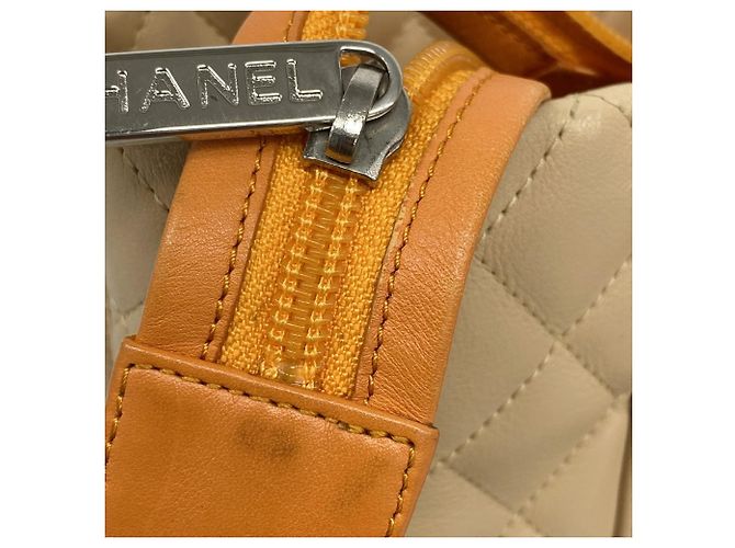 Chanel Cambon Tote Tasche Beige Orange - Ansicht 10