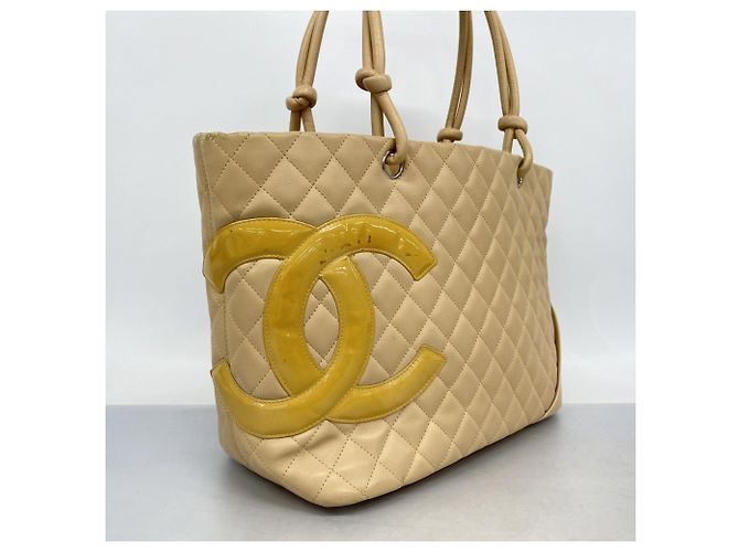Chanel Cambon Tote Tasche Beige Orange - Ansicht 2