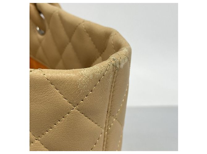 Chanel Cambon Tote Tasche Beige Orange - Ansicht 8