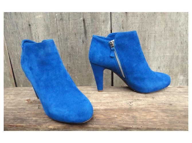 Stivaletti See by Chloé in camoscio blu - vista 2
