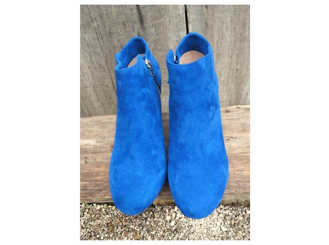 Stivaletti See by Chloé in camoscio blu - vista 4