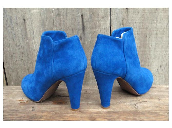 Stivaletti See by Chloé in camoscio blu - vista 5