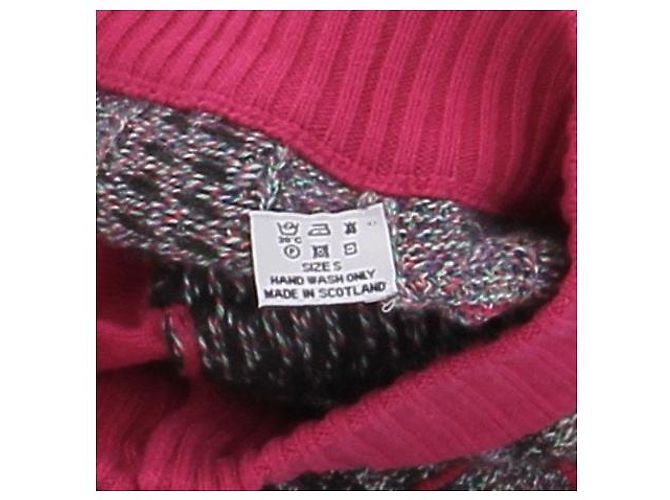 Barrie Falda de punto con estampado de tartán en cachemira Gris - vista 6