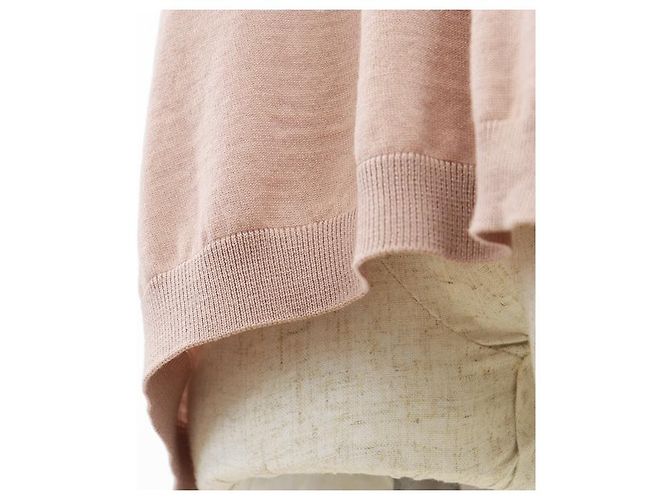 Top de lana con encaje floral Valentino Beige - vista 4
