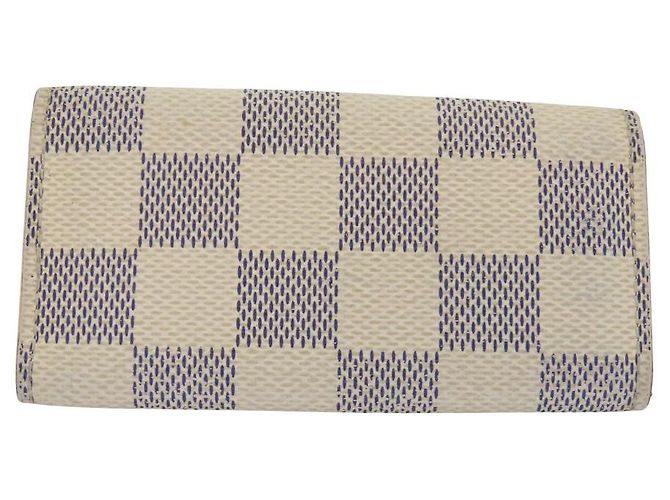 Louis Vuitton Multicles 4 Damier Azur Key Case Brown White - view 3