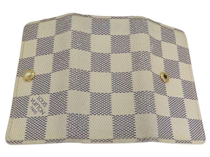Louis Vuitton Multicles 4 Damier Azur Key Case Brown White - view 5