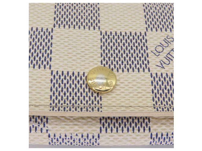 Louis Vuitton Multicles 4 Damier Azur Key Case Brown White - view 6