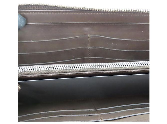 Cartera larga de cuero Tali Scritto Berluti Castaño - vista 13