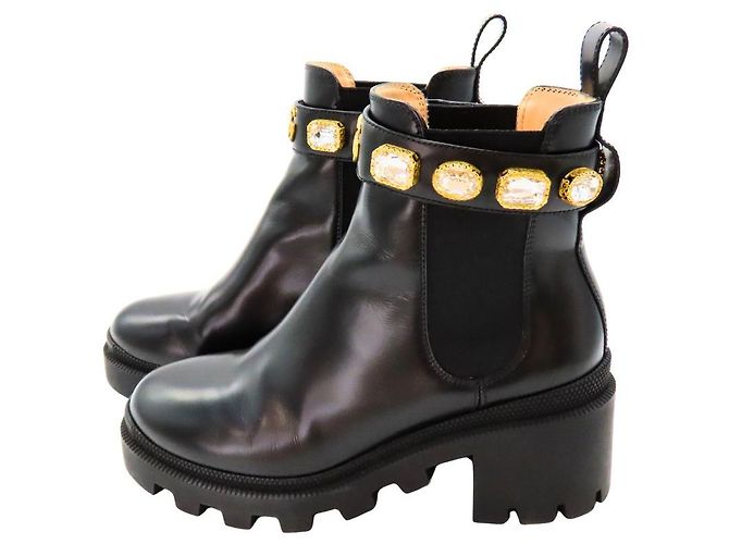 Botas de cuero Gucci GG Marmont - vista 4