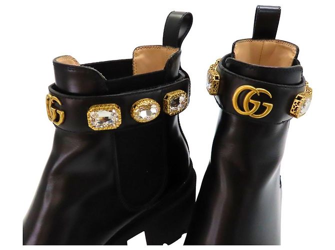 Botas de cuero Gucci GG Marmont - vista 6