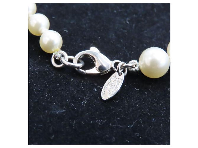 Timeless Collar Largo de Perlas Chanel Plata - vista 8