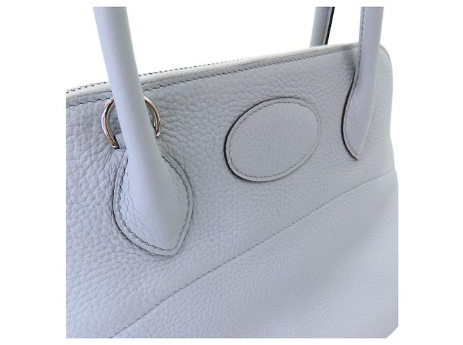 Borsa Bolide 2way Hermès in Taurillon Clémence Blu - vista 9