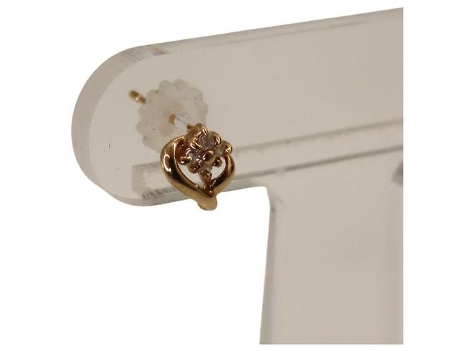Autre Marque Orecchini a forma di cuore in diamante Au750 D'oro - vista 6
