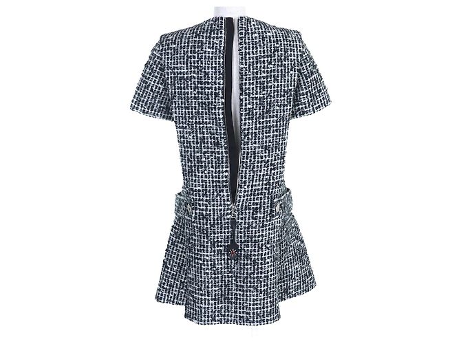 Wollkleid Louis Vuitton Schwarz Weiß - vista 10