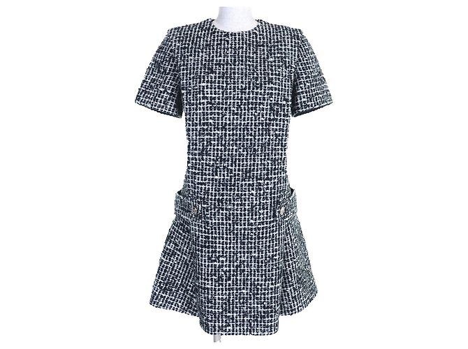 Wollkleid Louis Vuitton Schwarz Weiß - vista 2